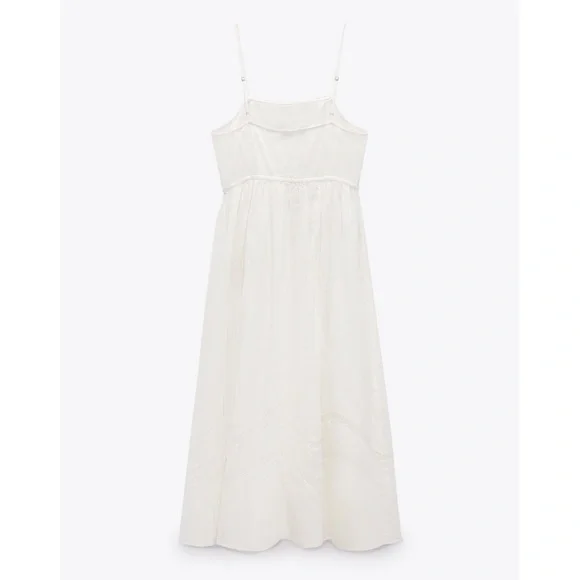 Zara White Midi Dress - Picture 4 of 8
